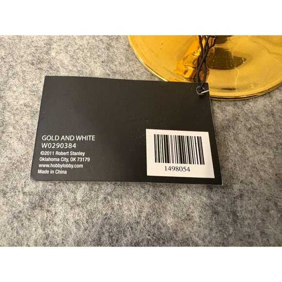 2 Robert Stanley Home Collections Short Gold Stemmed Dessert Glasses 4.25" # 277 - Picture 4 of 5